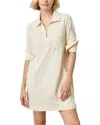 Lilla P Split Neck Collared Dress In Gray