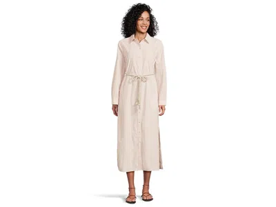 Lilla P Striped Maxi Shirt Dress