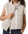 Lilla P Striped Vest In Earth Stripe In Neutral