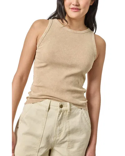Lilla P Sunwashed Rib Tank In Neutral