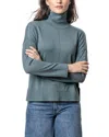 Lilla P Relaxed Turtleneck Sweater In Heron