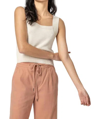 LILLA P SWEATER TANK TOP IN IVORY