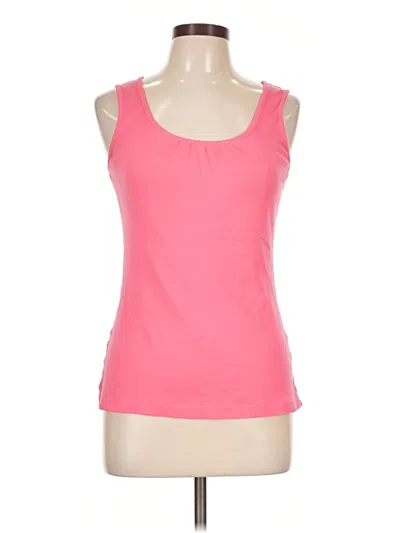 Pre-owned Lilla P Tank Top Pink Strapless Neckline Tops