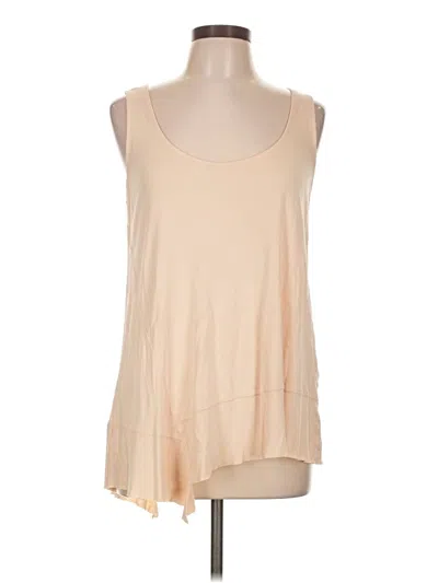 Pre-owned Lilla P Tank Top Tan Halter Neckline Tops