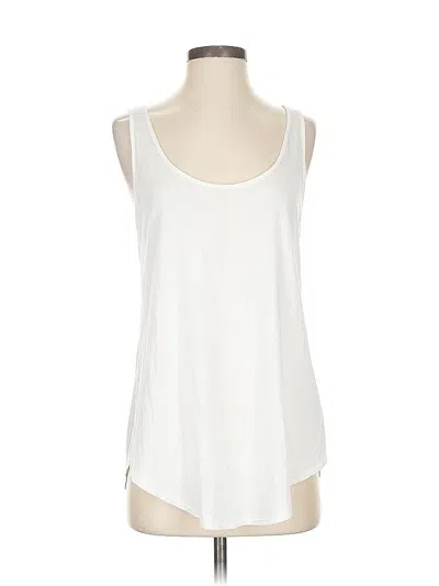 Pre-owned Lilla P Tank Top White Strapless Neckline Tops