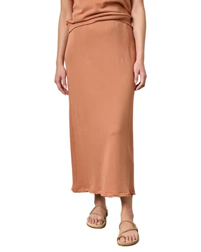 Lilla P Terry Skirt In Brown