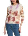 Lilla P Tie-dyed Cardigan Wool & Cashmere-blend Sweater In Multi