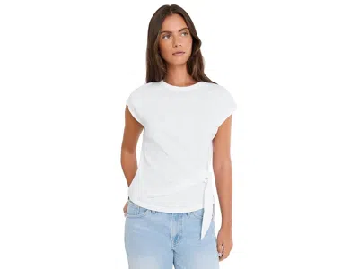 Lilla P Tie Front T-shirts Women's Clothing White: Xs, Cotton