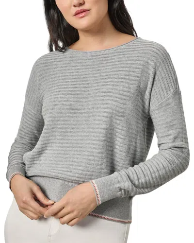Lilla P Tipped Hem Wide Neck Sweater