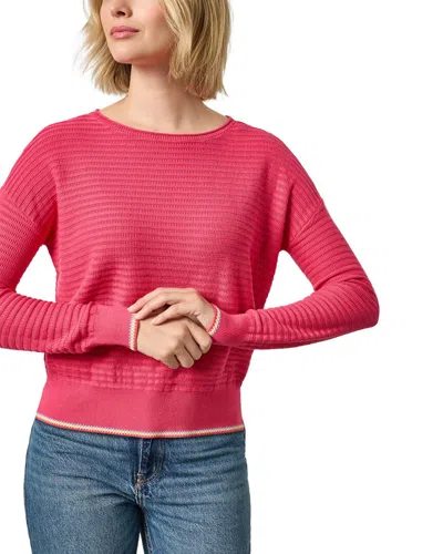 Lilla P Tipped Hem Wide Neck Sweater