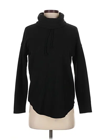 Pre-owned Lilla P Turtleneck Sweater In Black