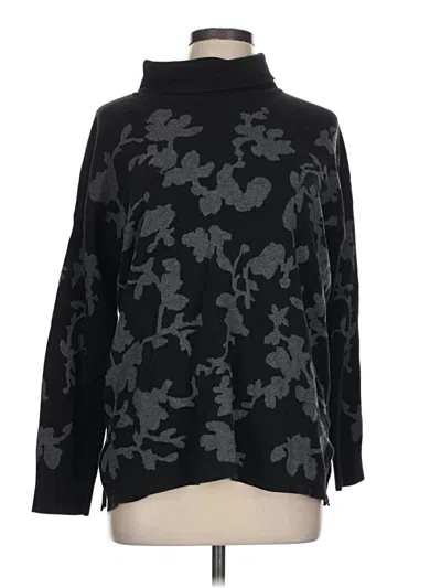 Pre-owned Lilla P Turtleneck Sweater In Black