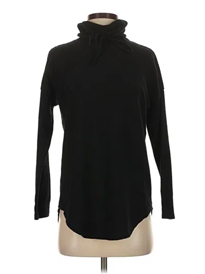 Pre-owned Lilla P Turtleneck Sweater In Black
