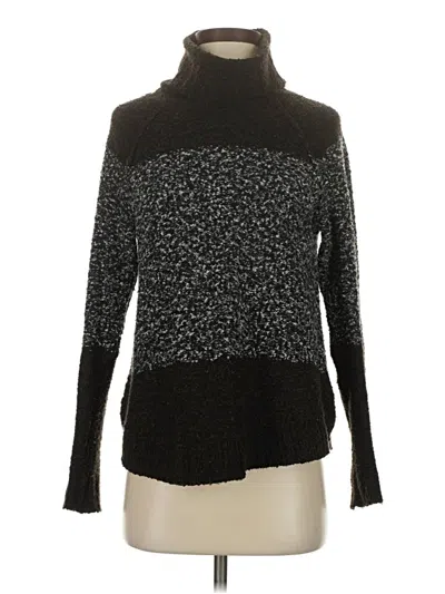 Pre-owned Lilla P Turtleneck Sweater In Black