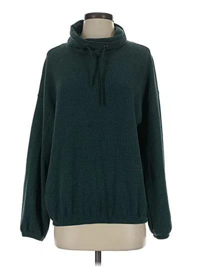 Pre-owned Lilla P Turtleneck Sweater In Green