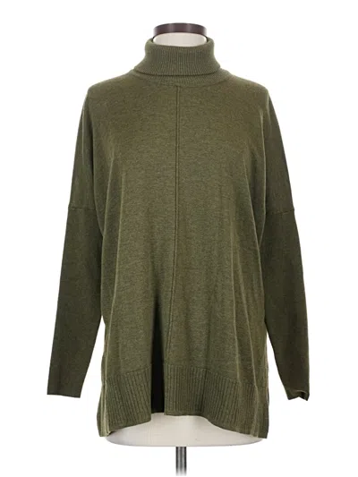 Pre-owned Lilla P Turtleneck Sweater In Green