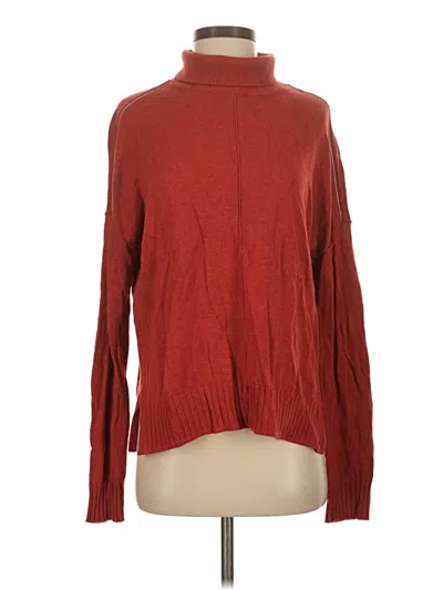 Pre-owned Lilla P Turtleneck Sweater In Red