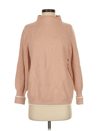 Pre-owned Lilla P Turtleneck Sweater In Tan