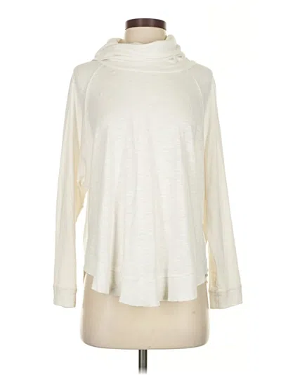 Pre-owned Lilla P Turtleneck Sweater In White