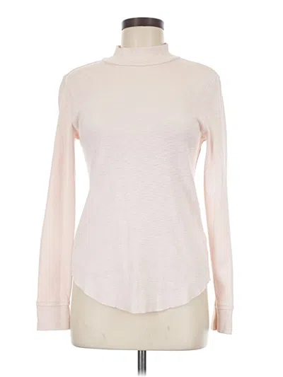 Pre-owned Lilla P Turtleneck Sweater In White