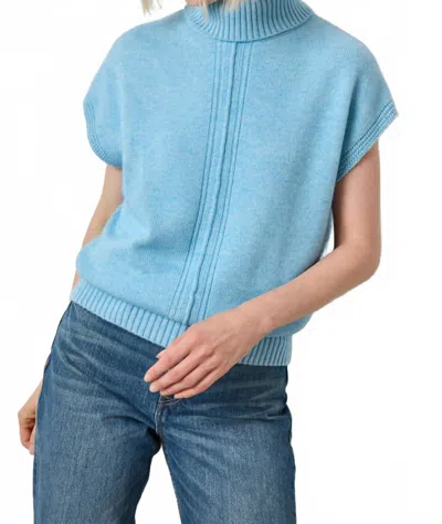 Lilla P Turtleneck Wedge Sweater In Mystic Blue
