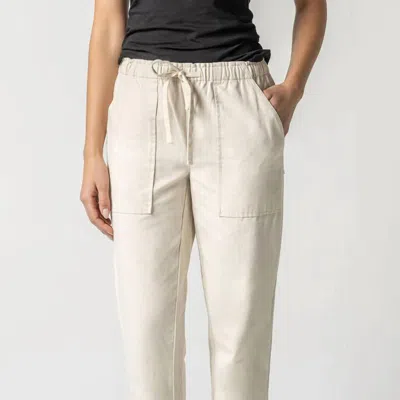 Lilla P Utility Pant In Neutral