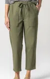 LILLA P UTILITY PANT IN ARMY GREEN