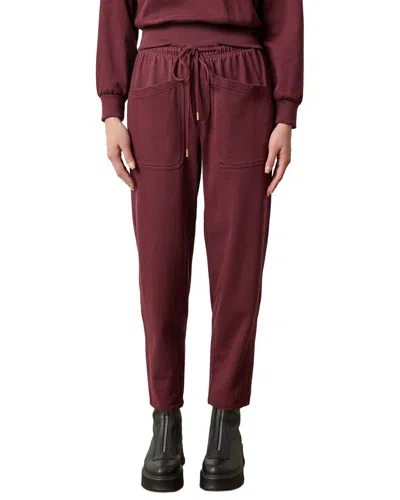 Lilla P Utility Pocket Pull-on Pants In Mulberry In Burgundy