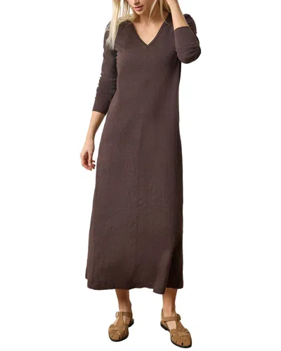 LILLA P V-NECK MAXI DRESS