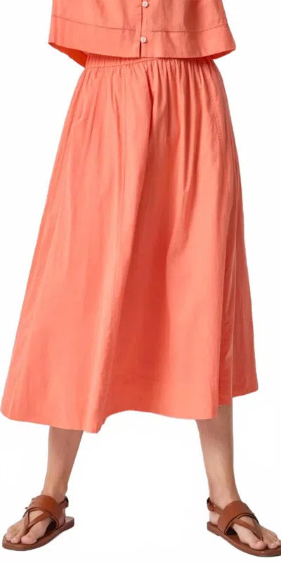 Lilla P Voile Circle Skirt In Nectar In Orange