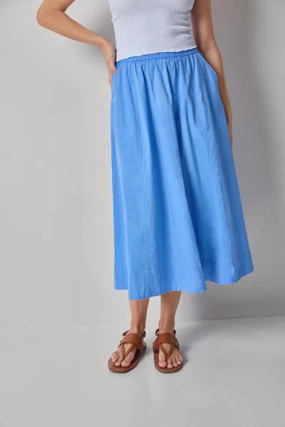 Lilla P Voile Circle Skirt In Ultramarine In Blue