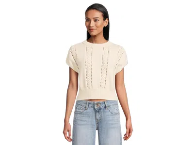 Lilla P Wedge Crewneck Sweater In Sand