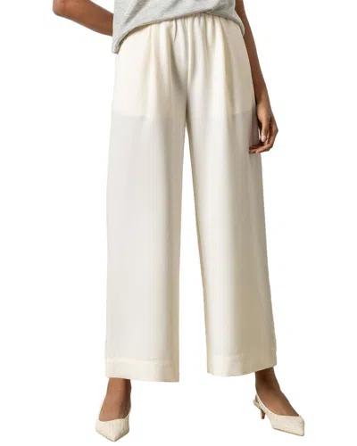 Lilla P Wide Leg Pull-on Easy Fit Pant In Neutral