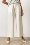 Lilla P Wide Leg Pull-on Easy Fit Pant In White