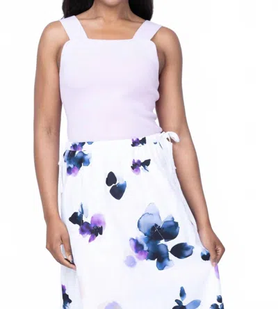 Lilla P Wide Strap Tank In Lavender In Multi