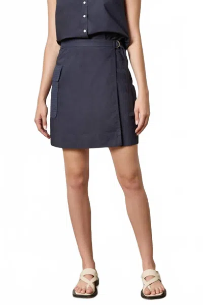 Lilla P Women's Eyelet Pocket Wrap Skirt In Navy In Blue