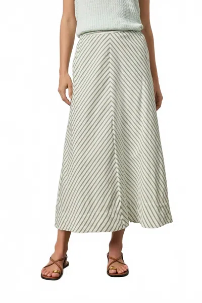 Lilla P Women's Flowing Maxi Skirt In Pool Stripe In Multi