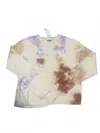 Lilla P Women's Tie Dye Crewneck Sweater In Clove In Multi