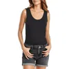Lilla P Womens Lightweight Cotton Pullover Top In Black