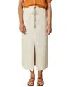 Lilla P Yoke Waist Maxi Skirt In Neutral