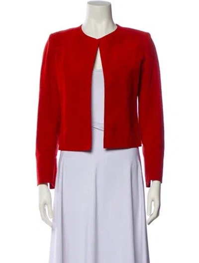 Pre-owned Lilli Ann Vintage 1970's Evening Jacket In Red