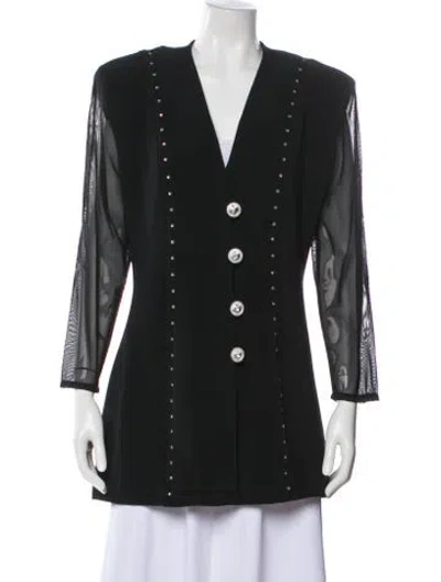 Pre-owned Lillie Rubin Evening Jacket In Black