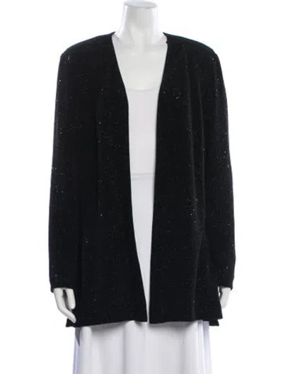 Pre-owned Lillie Rubin Patterned Jacket In Black