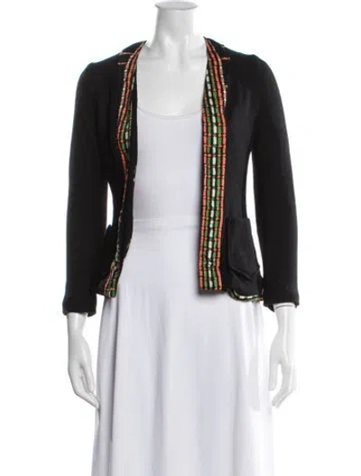 Pre-owned Lillie Rubin Patterned Jacket In Black