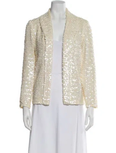 Pre-owned Lillie Rubin Printed Evening Jacket In Neutral