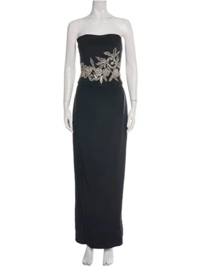 Pre-owned Lillie Rubin Silk Long Dress W/ Tags In Multi