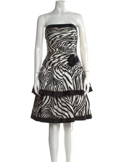 Pre-owned Lillie Rubin Silk Mini Dress In Black