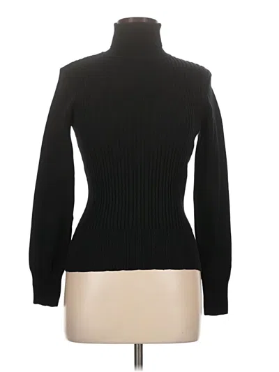 Pre-owned Lillie Rubin Silk Pullover Sweater In Black