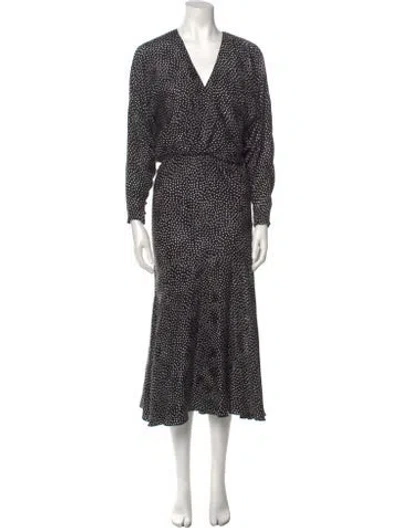 Pre-owned Lillie Rubin Vintage Long Dress In Black