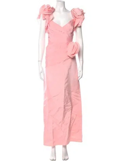 Pre-owned Lillie Rubin Vintage Long Dress In Pink